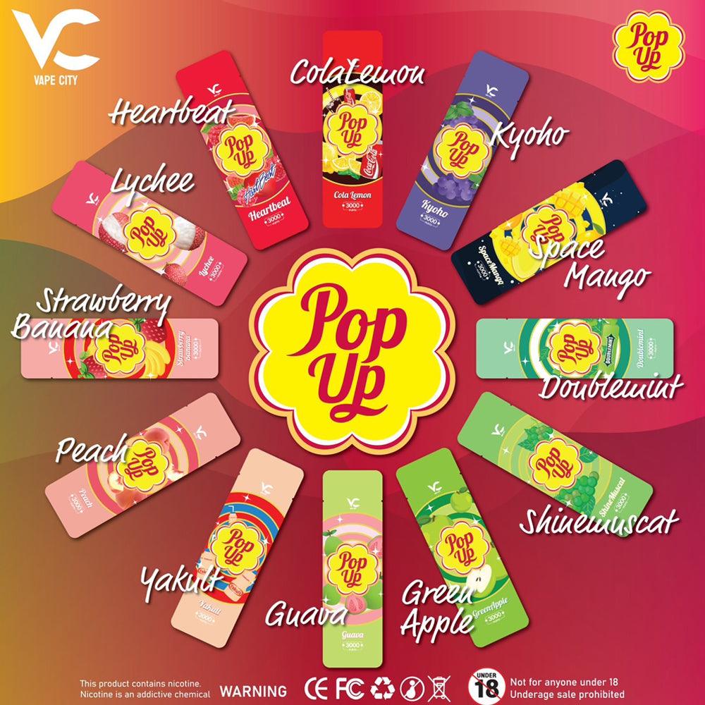 Pop Up Disposable Pods - 3000 Puffs - พอตใช้แล้วทิ้ง - Thai Vape Shop